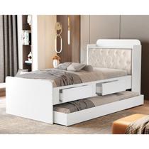 Tamires Bibox com Captone Branco/Bege Tamires Bibox com Captone Branco/Bege