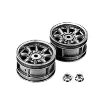 Tamiya acc m-chassis 8-spoke wheels silver (2pcs) 50569 Tamiya acc m-chassis 8-spoke wheels silver (2pcs) 50569