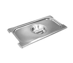 Tampa 1/3 Em INOX Com RECORTE Para Cubas Gastronômicas GN 1/3 Em INOX Com ALÇA ZAHAV