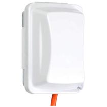 Tampa à prova de intempéries para tomada TayMac MM410W 7 cm branca Tampa à prova de intempéries para tomada TayMac MM410W 7 cm branca