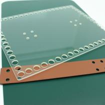 Tampa Acrílico Com Alça Farmacinha Para Crochê Fio Malha 15x20cm