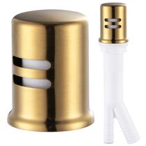 Tampa Air Gap para lava-louças ALEASHA em latão sólido dourado escovado Tampa Air Gap para lava-louças ALEASHA em latão sólido dourado escovado