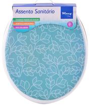 Tampa Assento Sanitário Acolchoado Decorado Oval Universal Flores Tampa Assento Sanitário Acolchoado Decorado Oval Universal Flores