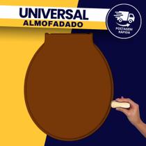 Tampa Assento Sanitário Almofadado Econômico Marrom Claro Universal Durín Tampa Assento Sanitário Almofadado Econômico Marrom Claro Universal Durín