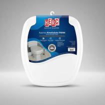 Tampa Assento Sanitário Almofadado Thema Herc Branco Confortável Macio Universal Fácil Limpeza Tampa Assento Sanitário Almofadado Thema Herc Branco Confortável Macio Universal Fácil Limpeza