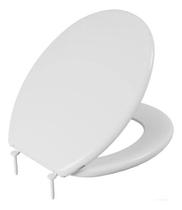 Tampa Assento Sanitário Oval Universal Slim Almofadado Astra Cor Branco 44.7 Cm X 37 Cm