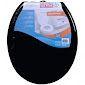 Tampa Assento Sanitário Privada Preto (PR1) Vaso Oval...