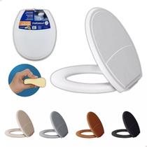 Tampa Assento Vaso Sanitário Almofadado Oval Universal - Plus Slim