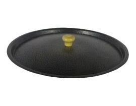 Tampa Avulsa Alumínio Leve Craqueado Preto 12cm