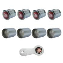 Tampa Bico Pito de Pneu Válvula Cromada Fiat