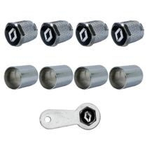 Tampa Bico Pito de Pneu Válvula Cromada Renault