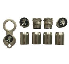 Tampa Bico Pito Pneu Válvulas Cromado 206 207 208 2008