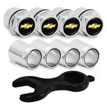 Tampa Bico Valvula Antifurto Pneu Capa Cromado Gm Chevrolet Tampa Bico Valvula Antifurto Pneu Capa Cromado Gm Chevrolet