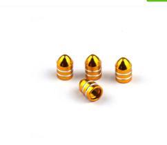 Tampa Bico Válvula Pneu Bicicleta Moto Carro Bala 4x Dourado ou vermelho Tampa Bico Válvula Pneu Bicicleta Moto Carro Bala 4x Dourado ou vermelho