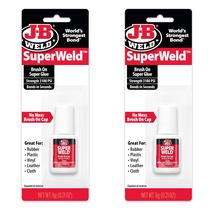 Tampa Brush-On Superglue J-B Weld SuperWeld, 6 ml, pacote com 2 unidades, transparente Tampa Brush-On Superglue J-B Weld SuperWeld, 6 ml, pacote com 2 unidades, transparente