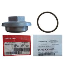 Tampa Bujão Óleo + Oring Crf 230F 2003 á 2019 Original Honda Tampa Bujão Óleo + Oring Crf 230F 2003 á 2019 Original Honda