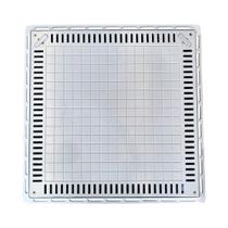 Tampa Casa de Máquina Piscina Lisa Simples Grelha 80x80cm B2
