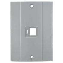 Tampa com suporte 1 tomada RJ 45 para conduletes Plastibox Tampa com suporte 1 tomada RJ 45 para conduletes Plastibox