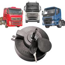 Tampa Combustível Vedada C/Chave Rosca Interna Borda Alta Tanque Plástico Compatível Ford Cargo após 02 e F4000 após 05 Tampa Combustível Vedada C/Chave Rosca Interna Borda Alta Tanque Plástico Compatível Ford Cargo após 02 e F4000 após 05