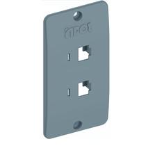 Tampa Condulete Pvc Cinza 2 Rj45 1" Inpol Tampa Condulete Pvc Cinza 2 Rj45 1" Inpol