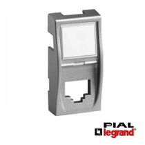 Tampa conector rj45 aluminio 685361 pial legrand linha vela