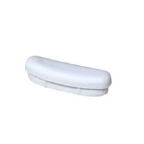 Tampa corrimao nylon chata escada perfil branco kit 2un