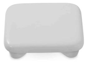 Tampa cuba slim acabamento quadrado para valvula de escoamento 80mm branco reposição