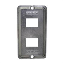Tampa dailet 3/4 2 rj45 tm034+fc+fc - 10 peças Tampa dailet 3/4 2 rj45 tm034+fc+fc - 10 peças