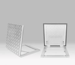 Tampa de Alumínio Para Casa de Maquina 90 x 90 - Sobrepor