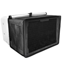 Tampa de ar condicionado de janela TAKTOPEAK em PVC preto em forma de U