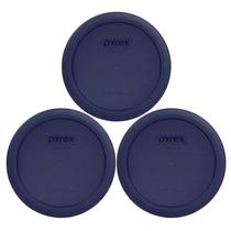 Tampa de armazenamento de alimentos Pyrex 7201-PC 950 ml azul escuro, pacote com 3 Tampa de armazenamento de alimentos Pyrex 7201-PC 950 ml azul escuro, pacote com 3