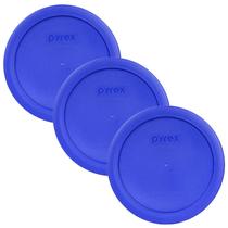 Tampa de armazenamento de alimentos Pyrex 7201-PC 950 ml Cadet Blue, pacote com 3 Tampa de armazenamento de alimentos Pyrex 7201-PC 950 ml Cadet Blue, pacote com 3