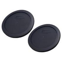 Tampa de armazenamento de alimentos Pyrex 7201-PC 950ml para 4 xícaras pretas x2 Tampa de armazenamento de alimentos Pyrex 7201-PC 950ml para 4 xícaras pretas x2
