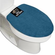 Tampa de assento com tampa de vaso sanitário GORILLA GRIP Thick Memory Foam Blue