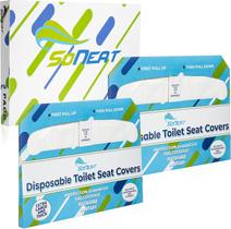 Tampa de assento de toalete descartável SonEat 200 folhas XL dobrada pela metade
