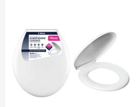 Tampa de assento Sanitário Almofadado Privada Oval branco