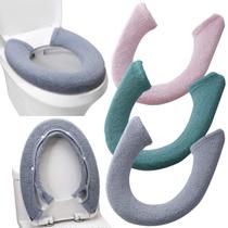 Tampa de assento sanitário Guojanfon Soft Thicker Warmer, pacote com 3
