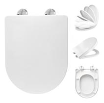 Tampa de Assento Sanitario Luna Especiale Fecha Suave E Click Soft Close Para Vaso/Bacia Icasa 1.6gpf / 6lpf Tampa de Assento Sanitario Luna Especiale Fecha Suave E Click Soft Close Para Vaso/Bacia Icasa 1.6gpf / 6lpf