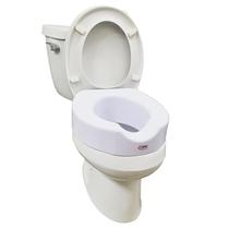 Tampa de assento sanitário Riser Carex Quick-Lock de 4 polegadas de altura e 136 kg