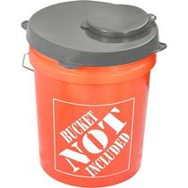 Tampa de balde Skywin, tampa de vedação de 5 galões, cinza resistente às intempéries