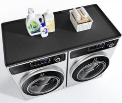 Tampa de bancada para lavadora e secadora OrderCrafters Black Silicone Tampa de bancada para lavadora e secadora OrderCrafters Black Silicone
