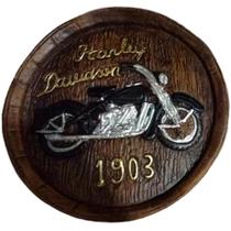 Tampa De Barril Alto Relevo Harley Davidson 1903