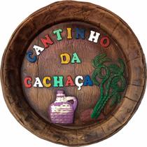 Tampa de Barril Rústica Grande em Alto Relevo Decor - Cantinho da Cachaça