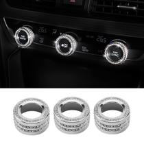 Tampa de botão AC de carro CUCHIYUN Crystal Bling para Honda Accord
