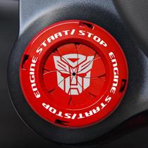 Tampa de botão Tybasthe Rotary Push Start Transformers Vermelha