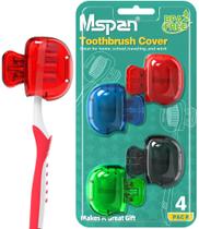 Tampa de cabeça de escova de dentes Cap Mspan Toothbrush Protector
