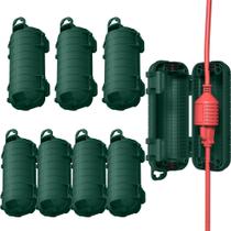 Tampa de cabo de extensão CFMASTER, pacote com 8 unidades IP54, impermeável para uso externo Tampa de cabo de extensão CFMASTER, pacote com 8 unidades IP54, impermeável para uso externo