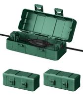 Tampa de cabo de extensão DEWENWILS verde à prova de intempéries pacote com 3