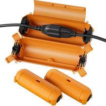 Tampa de cabo de extensão externa Flemoon, pacote com 3 unidades, à prova d'água IP44