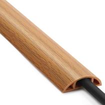 Tampa de cabo de piso ZhiYo Yellow Oak Wood 10 pés de gerenciamento de cabos